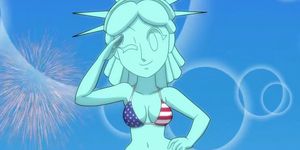 3D Animation - Hot Lady Liberty - Part 1 - TNAFlix.com