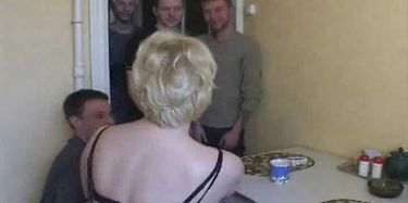 Son And Friends Gangbang Mom