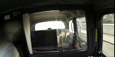 Busty blonde sucks huge dick in fake taxi