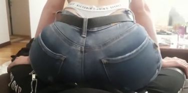 Slim Chick Grinds on Dick
