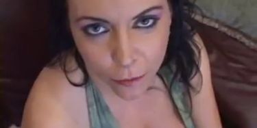 Stunning Brunette Lady on Webcam Gives Breathtaking Blowjob