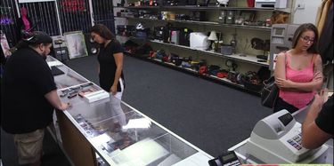 Sexy Beauty Latina Chick Gets Badly Fucked In Pawnshop for Cash