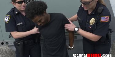 Cops bang blacks - 🧡 Two Busty Cops Banging Black Dude : XXXBunker.com Po....