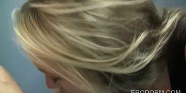 Blonde With a Wig Gets Dicked