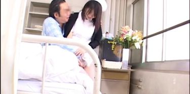 Naughty asian nurse has sex with her patient in voyeur film